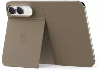 Apple iPhone Duo Folio mit Standfuß Taupe