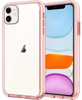 LuxusKollektion Schutzhülle für iPhone 11 6,1" transparent, roségold, kratzfest PC/TPU