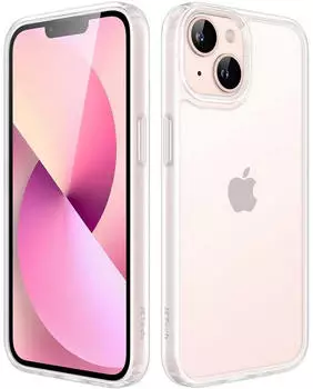 LuxusKollektion Schutzhülle für iPhone 13 6,1", matt, transluzent, stoßfest (Militärstandard)