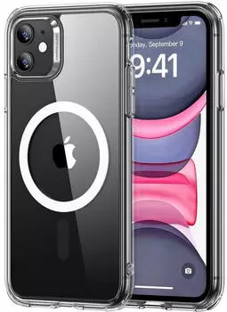 LuxusKollektion iPhone 11 Hülle, MagSafe-kompatibel, Hybrid, transparent, Sturzschutz