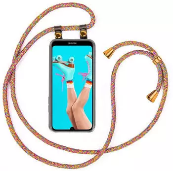 moex Free Spirit Handykette Hülle für Huawei Y5 (2019), Regenbogen, abnehmbar