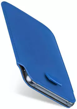 moex Slide Case vivo X300 Einsteckhülle PU-Leder, blau