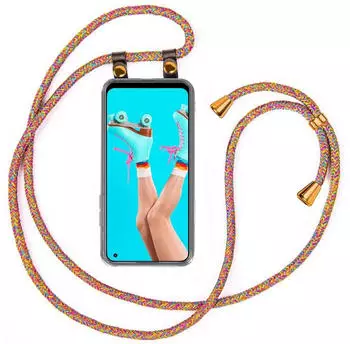 moex Free Spirit Handykette für Realme 9 Pro, abnehmbar, Regenbogen