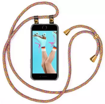 moex Free Spirit iPhone 7 Plus Hülle mit abnehmbarem Band, Regenbogen