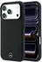 Mercedes-Benz Leather Semi Wrap Wood Effect MagSafe Hülle für iPhone 17 Pro / 18 Pro, schwarz (MEHMP18L25PFWWPK)