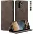 LuxusKollektion Flip Case Galaxy A56 5G Kunstleder, Kartenfach, Kaffeebraun