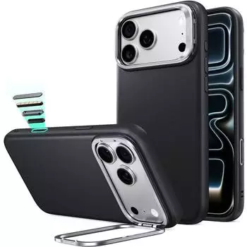 ESR Atelier Kickstand H&uuml;lle iPhone 18 Pro / 17 Pro, MagSafe, schwarz (1A91500102)