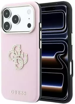 CG Mobile Großes, glattes Strass-Logo Hülle für iPhone 18 Pro Max / 17 Pro Max, rosa