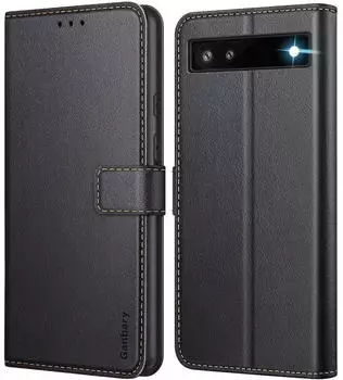 LuxusKollektion Flip Case Google Pixel 6a mit Kartenfach in Lederoptik