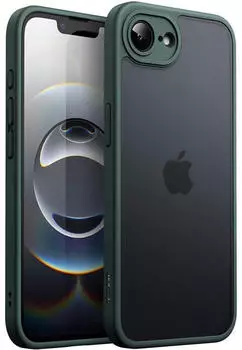 LuxusKollektion Handyh&uuml;lle iPhone 16e 6,1 Zoll sto&szlig;fest Matt Dunkelgr&uuml;n