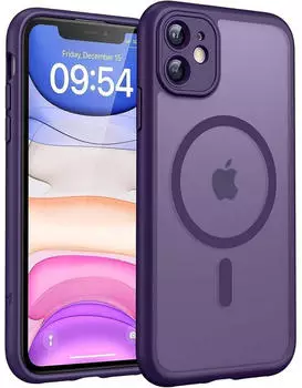 LuxusKollektion Handyh&uuml;lle iPhone 11 MagSafe Dunkellila