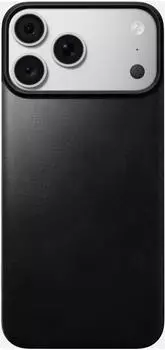 Nomad Goods Magnetic Leather Back Horween MagSafe, schwarz (iPhone 17/18 Pro Max)