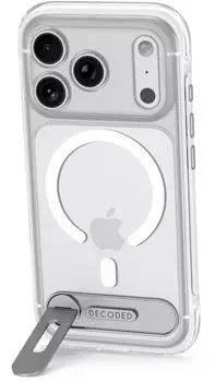 Decoded Hybrid Stand Case iPhone 18 Pro Transparent
