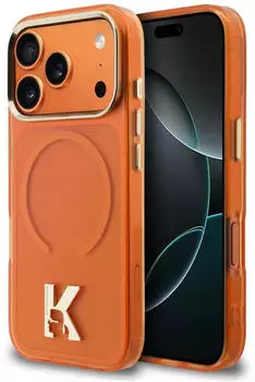 Karl Lagerfeld Case IML K Head Logo MagSafe für iPhone 18 Pro Max / 17 Pro Max Orange