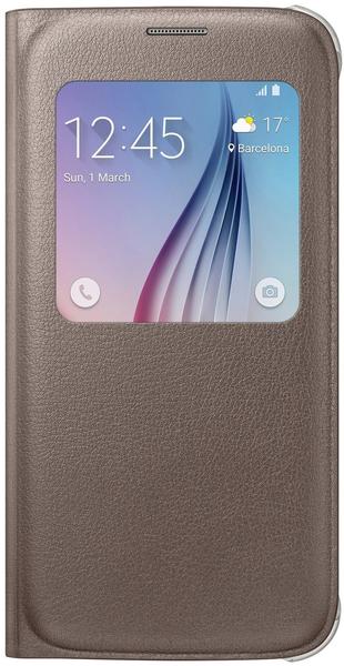 Samsung S-View Cover PU gold (Galaxy S6)