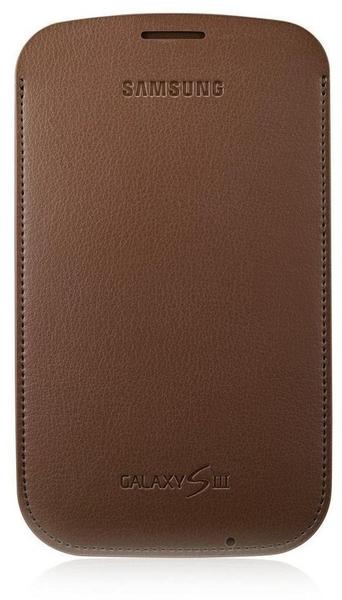 Samsung Lederoptik Tasche EFC-1G6L choco braun für Galaxy S III