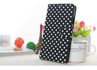 König-Shop Schutzhülle Handytasche (Flip Quer) für Handy HTC One mini schwarz