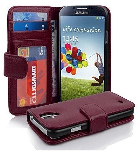 Cadorabo Flip Case für Samsung Galaxy S4 in BORDEAUX LILA