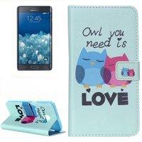 König-Shop Handyhülle Tasche für Handy Samsung Galaxy Note 5 Edge OWL you need is Love"