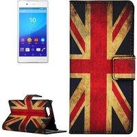 König-Shop Handyhülle Tasche für Handy Sony Xperia Z4 Compact Retro Fahne EnglandUK