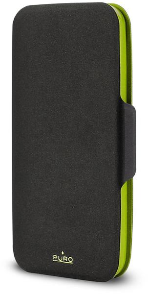 Puro Bi-Color Wallet Case black/green (Samsung Galaxy S5)