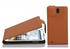 Cadorabo Hülle für Huawei ASCEND G610 in COGNAC BRAUN Handyhülle im Flip Design aus strukturiertem Kunstleder