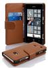 Cadorabo Hülle für Nokia Lumia 720 in Cognac BRAUN – Handyhülle aus