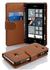 Cadorabo Hülle für Nokia Lumia 720 in COGNAC BRAUN