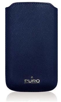 PURO Slim Essential Pouch Case blau Gr. M