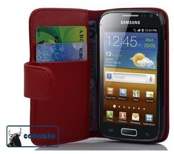 cadorabo ! - Buch Style Hülle im Portemonnaie Design für Samsung Galaxy ACE 2 (GT-I8160) ...