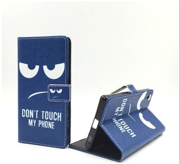 König-Shop Handyhülle Tasche für Handy Sony Xperia Z5 Dont Touch my Phone