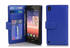 Cadorabo Hülle für Huawei P7 in NEPTUN BLAU Handyhülle mit Magnetverschluss und 3 Kartenfächern