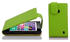 Cadorabo Hülle für Nokia Lumia 630 / 635 in APFEL GRÜN Handyhülle im Flip Design aus strukturiertem Kunstleder