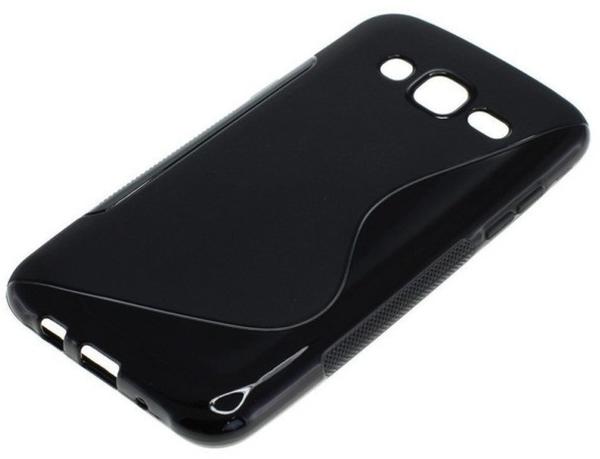 Onni-Tec OTB TPU Case kompatibel zu Samsung Galaxy J5 SM-J500F S-Curve schwarz