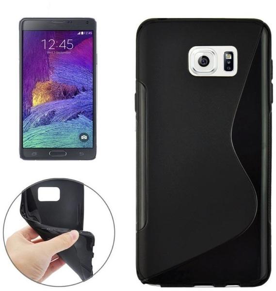 Onni-Tec OTB TPU Case kompatibel zu Samsung Galaxy Note 5 S-Curve schwarz