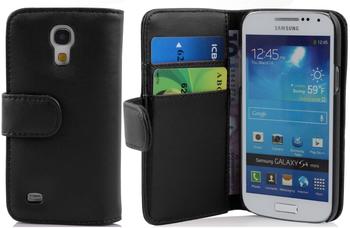Cadorabo Hülle für Samsung Galaxy S4 MINI in KAVIAR SCHWARZ