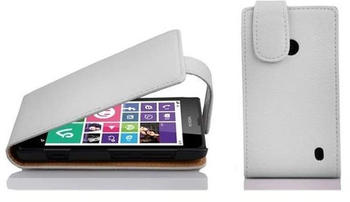 Cadorabo Flip Case für Nokia Lumia 630 / 635 in MAGNESIUM WEIß