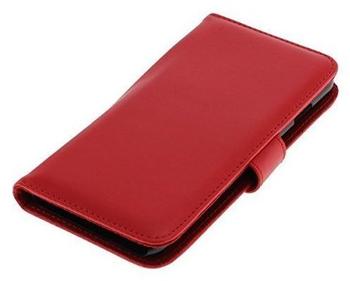 Onni-Tec OTB Tasche (Kunstleder) für Apple iPhone 6 Plus Bookstyle rot