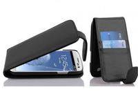 Cadorabo H&uuml;lle f&uuml;r Samsung Galaxy S3 / S3 NEO in Jet SCHWARZ - Handyh&uuml;lle im Flip