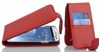 Cadorabo H&uuml;lle f&uuml;r Samsung Galaxy S3 / S3 NEO in Kirsch ROT - Handyh&uuml;lle im Flip