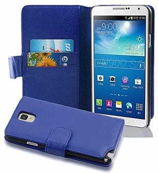Cadorabo Flip Case für Samsung Galaxy NOTE 3 in KÖNIGS BLAU