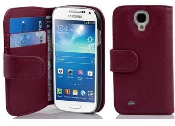Cadorabo Flip Case für Samsung Galaxy S4 MINI in BORDEAUX LILA