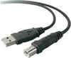 Vivanco USB 2.0 Kabel 3.0m Typ A Stecker - Typ B Stecker grau