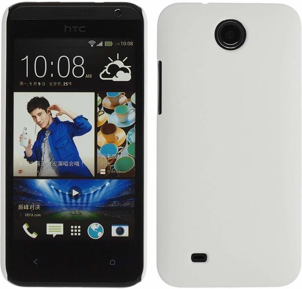 PhoneNatic HTC Desire 300 Handyhülle Hardcase Weiß