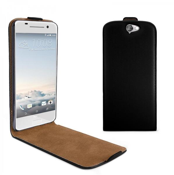 eFabrik Cover für HTC One A9 Tasche Schutz Hülle Flip Case Etui Schutzhülle Kunstleder schwarz