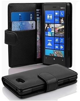 Cadorabo Hülle für Nokia Lumia 820 in OXID SCHWARZ