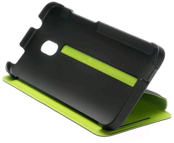 HTC Klappetui HC V851 schwarz/grün (HTC One Mini)