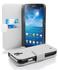 Cadorabo Flip Case für Samsung Galaxy MEGA 6.3 in MAGNESIUM WEIß