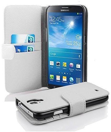 Cadorabo Flip Case für Samsung Galaxy MEGA 6.3 in MAGNESIUM WEIß