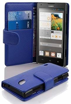 Cadorabo Hülle für Huawei ASCEND G700 in KÖNIGS BLAU